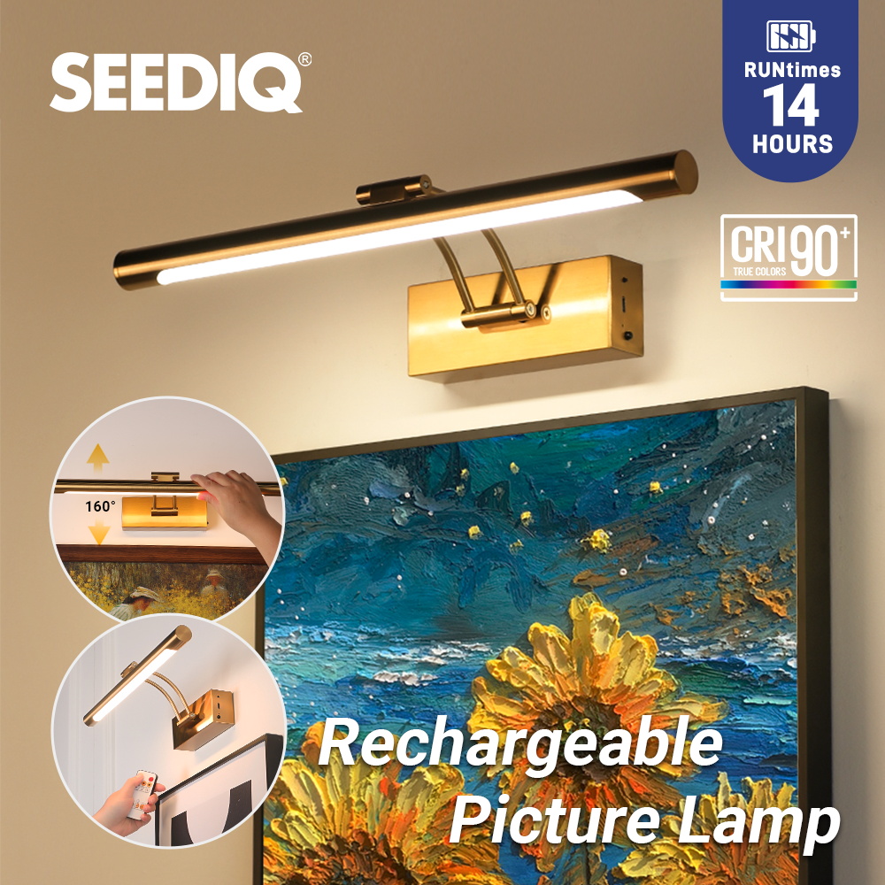 Photography Lighting Wireless - Applique murale LED Rechargeable 40CM, sans