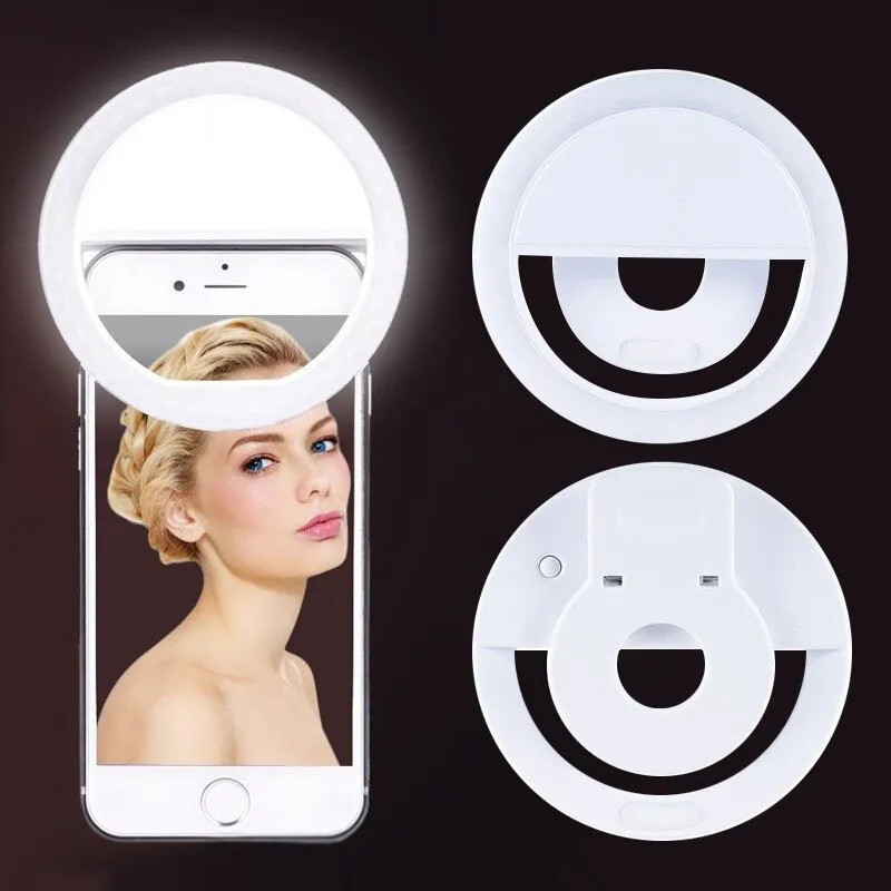 Photography Lighting Products - Anneau Lumineux LED Rechargeable par USB,