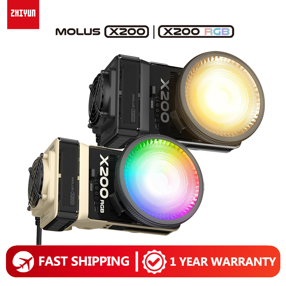 Photography Lighting Wireless - ZHIYUN MOLUS X200 X200RGB 200W Éclairage