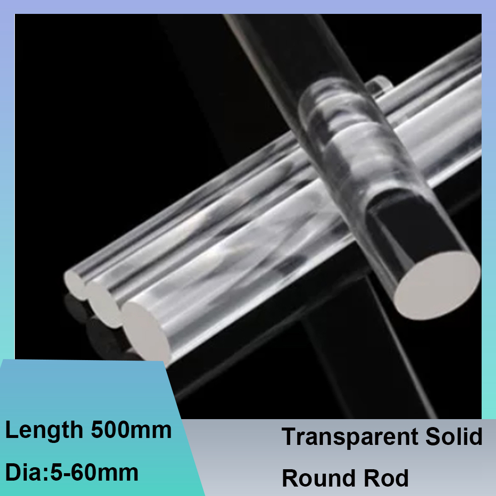 Photography Lighting Guide - Tige ronde transparente de 500mm de