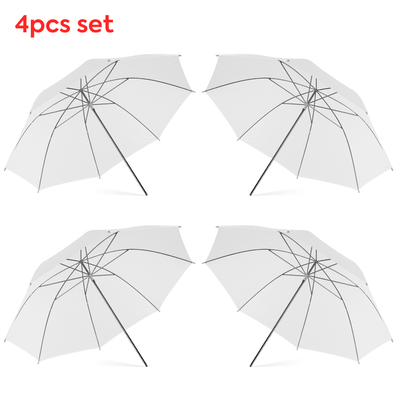 Photography Lighting Umbrella - Parasol diffuseur de lumière blanc transparent