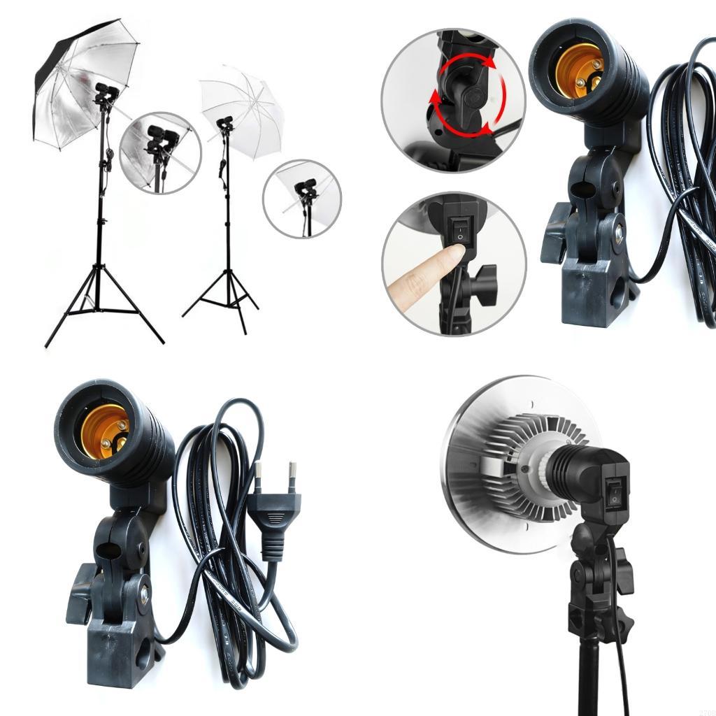 Photography Lighting Umbrella - Support lumière E27, Support réflecteur parapluie