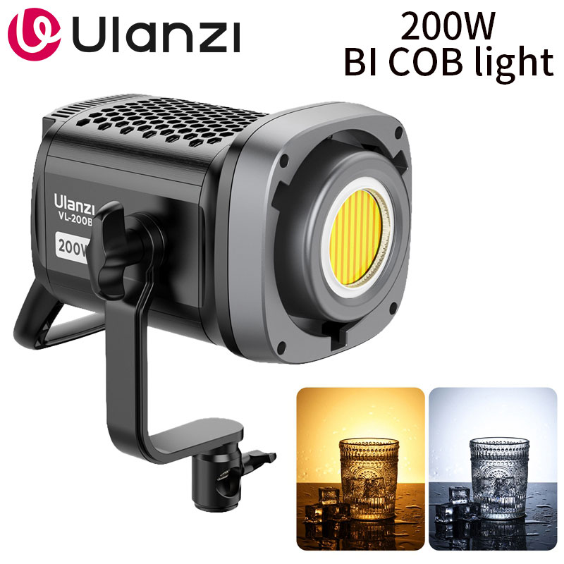 Photography Lighting Wireless - Ulanzi VL-200Bi 200W Lumière vidéo COB