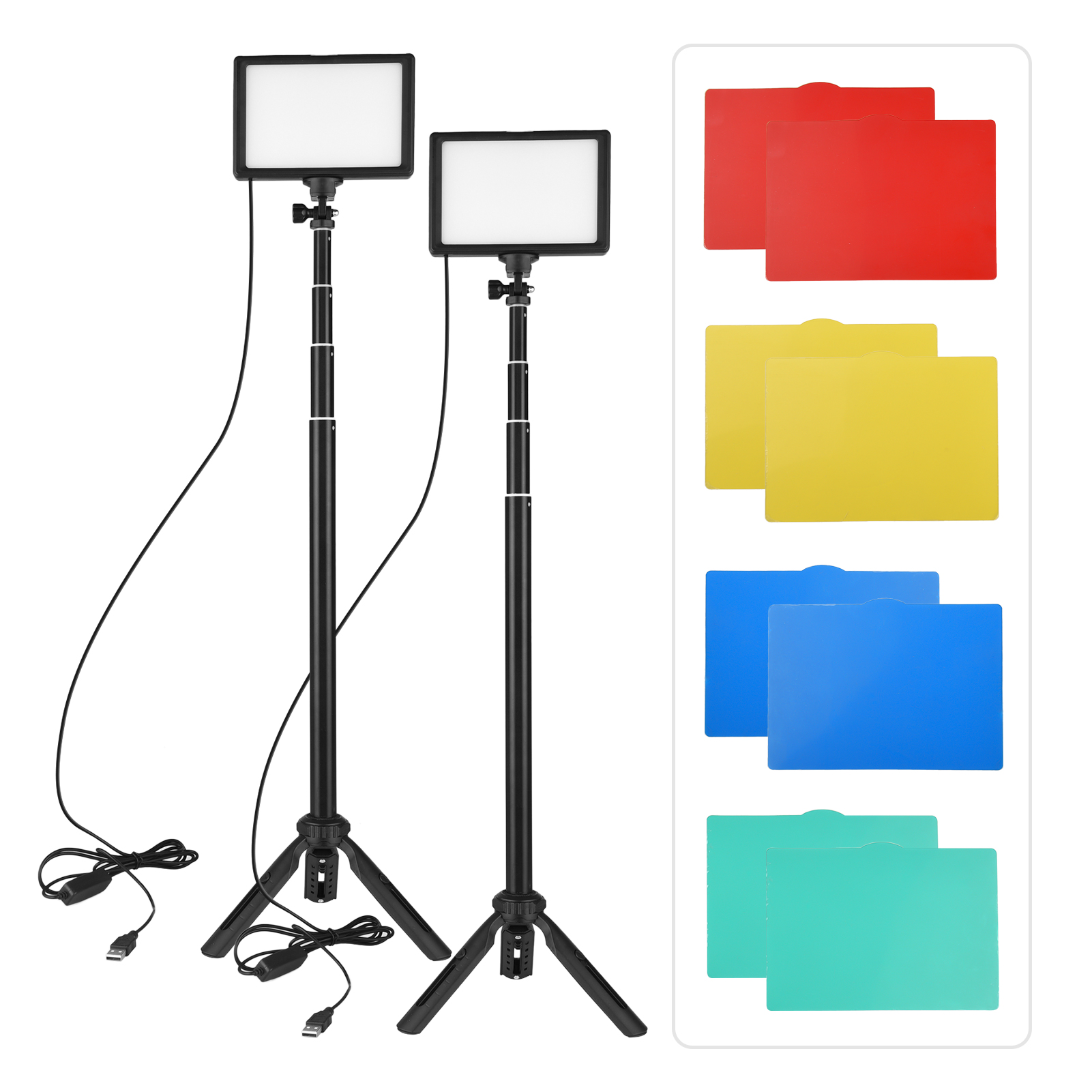 Photography Video Lighting Kit - Andoer-Kit d'éclairage vidéo LED pour la
