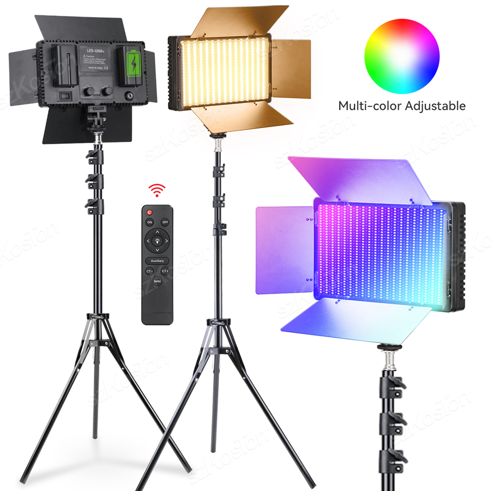 Photography Video Lighting Kit - Panneau lumineux LED RGB pour photographie