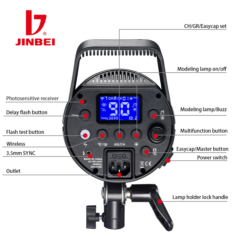 Good Lighting In Photography - JINBEI DPX-800II 800W 25W LED Flash