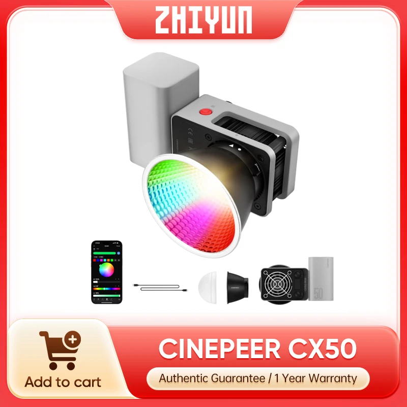 Lampe vidéo Zhiyun CINEPEER CX - Photography Lighting Rgb avis et prix