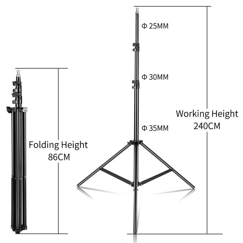 Trépied photo 240 cm/7,9 pi av - Photography Lighting Umbrella avis et prix