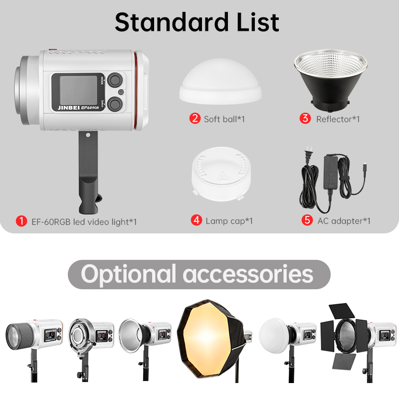 JINBEI EF-60RGB – Éclairage vi - Good Lighting In Photography avis et prix