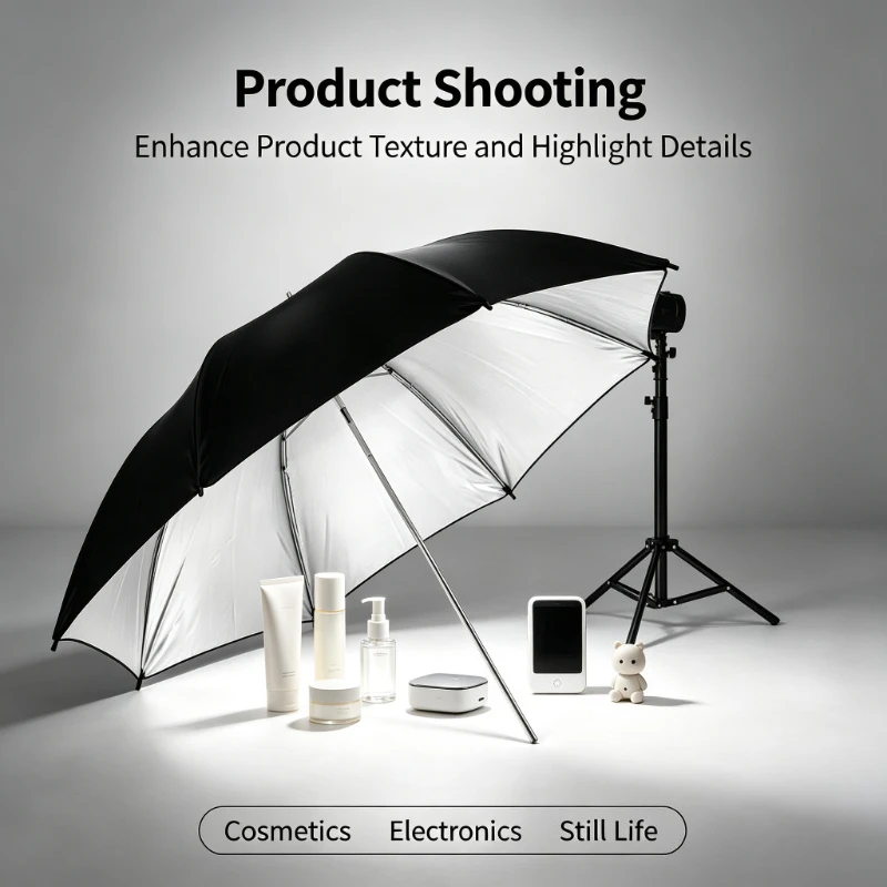 Parapluie Réflecteur Noir Dura - Photography Lighting Umbrella avis et prix