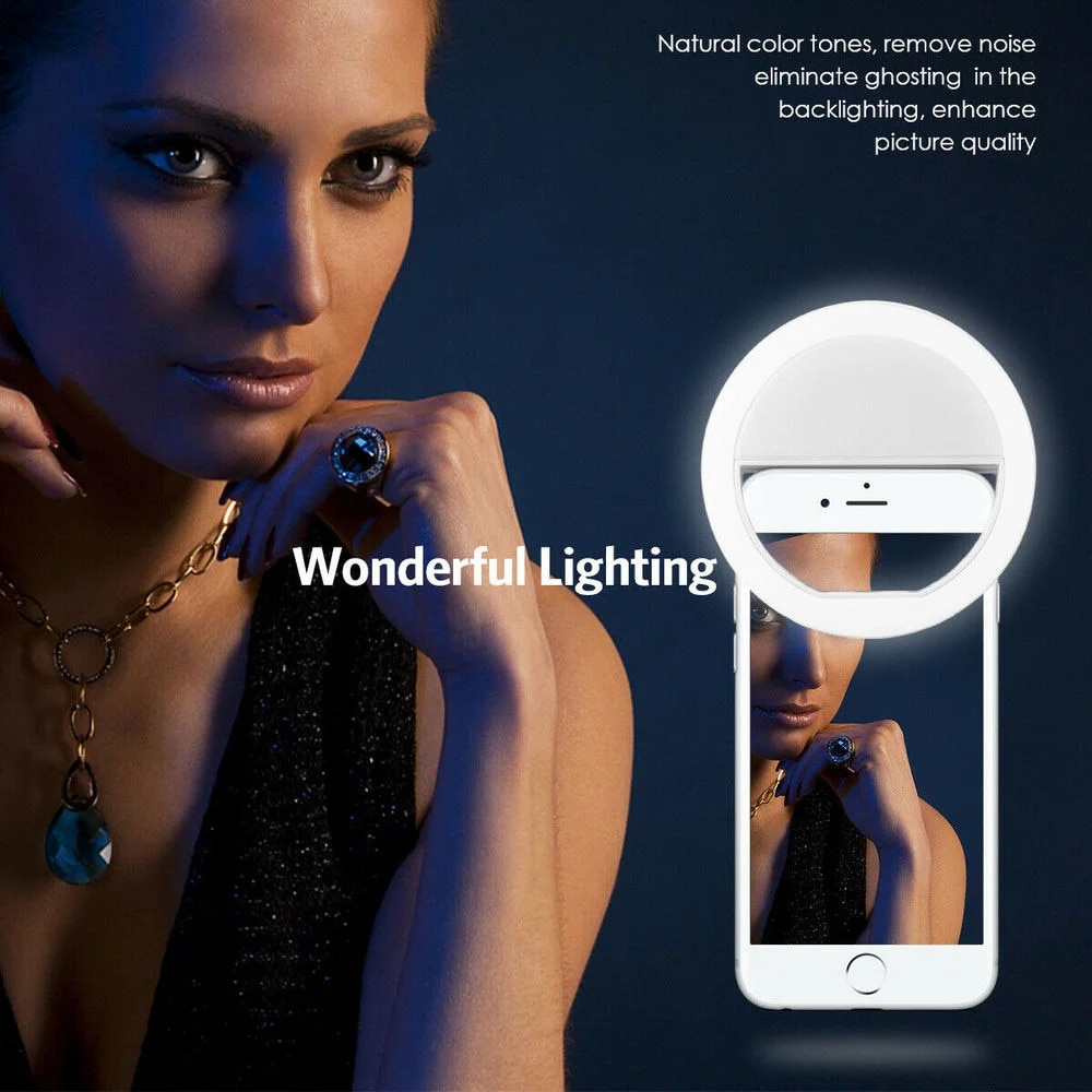 Lampe LED pour selfie, lumière - Photography Lighting Ring avis et prix