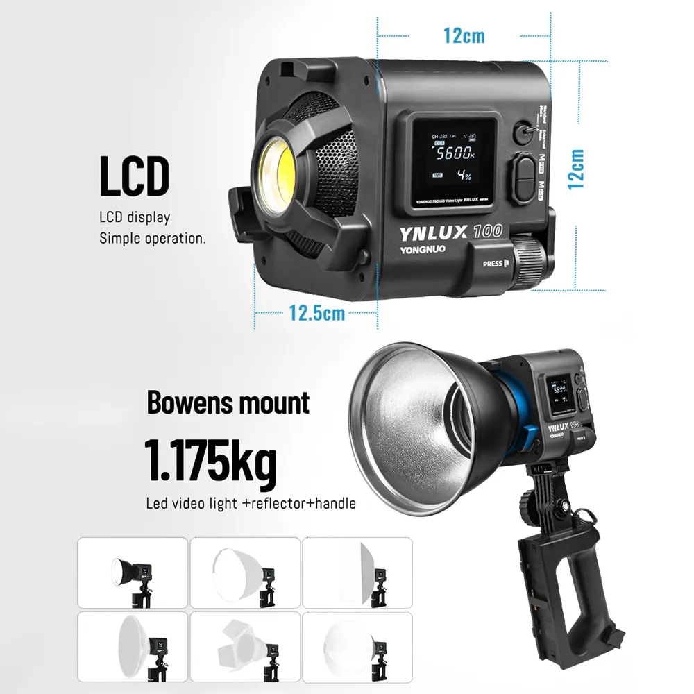 YONGNUO YNLUX100 100W 3200K-56 - Lighting In Photography avis et prix