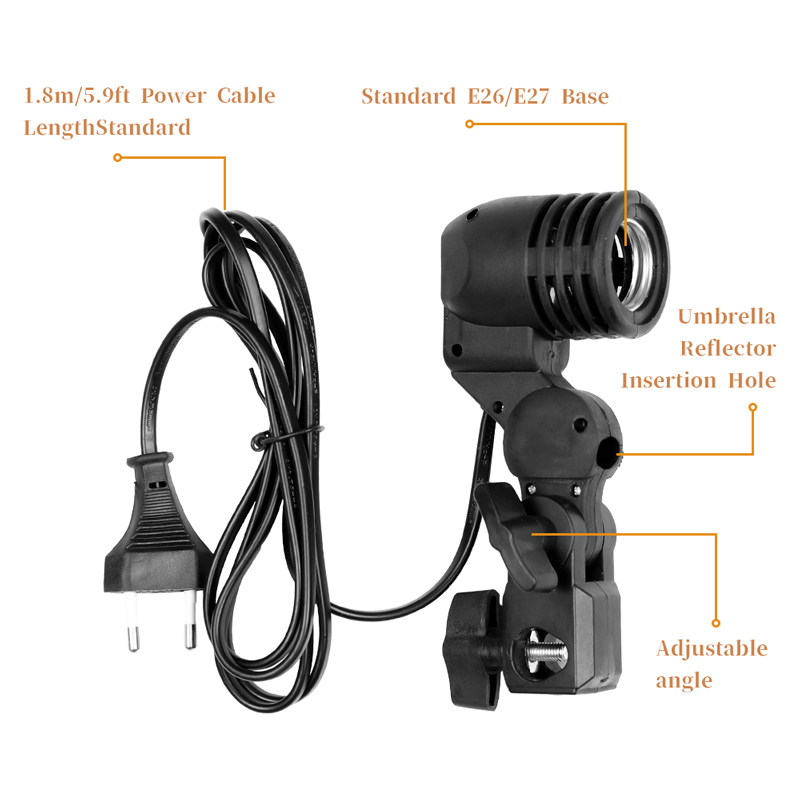 Support d'ampoule avec câble d - Photography Lighting Umbrella avis et prix