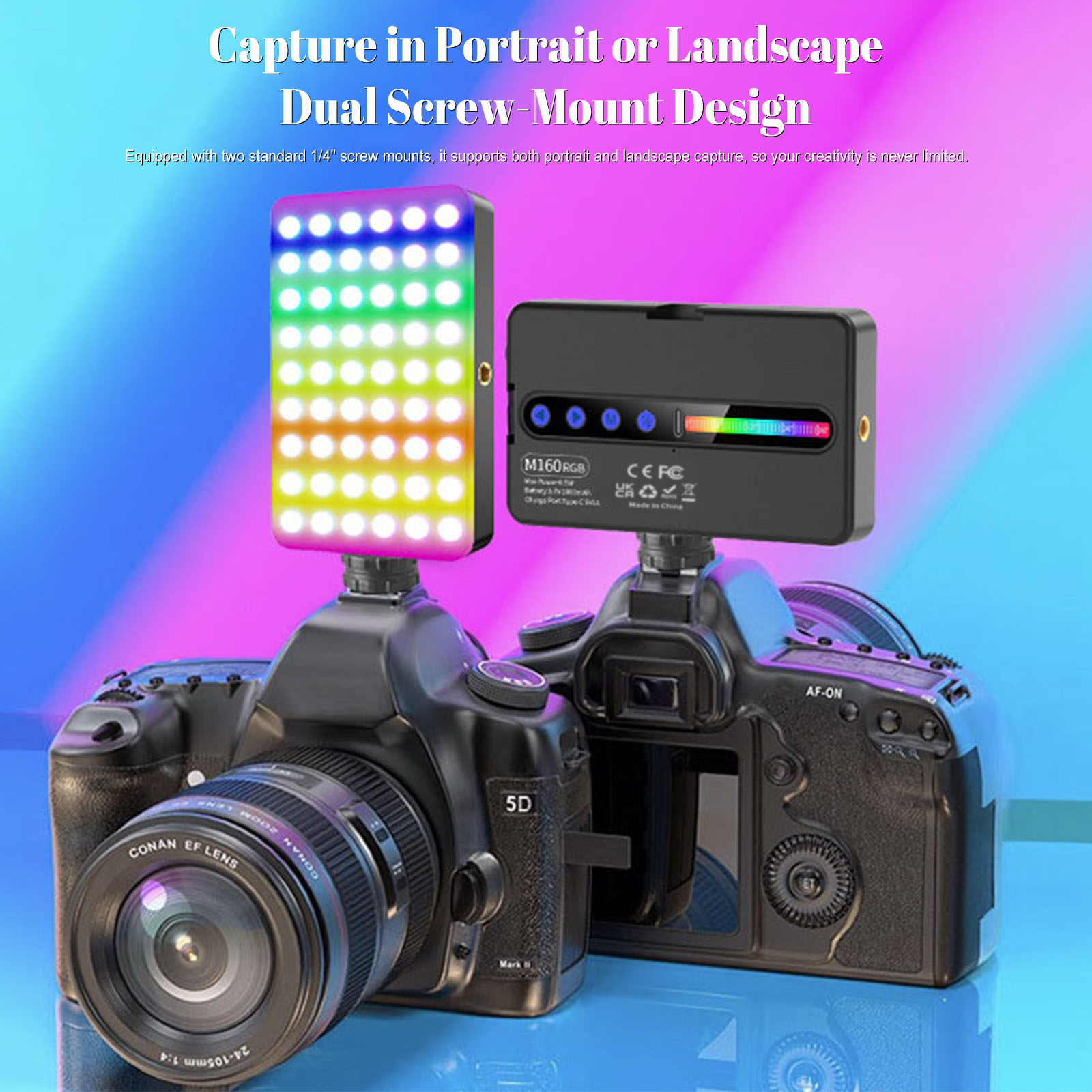 Lampe vidéo LED RGB 6,5W 2700K - Photography Lighting Rgb avis et prix