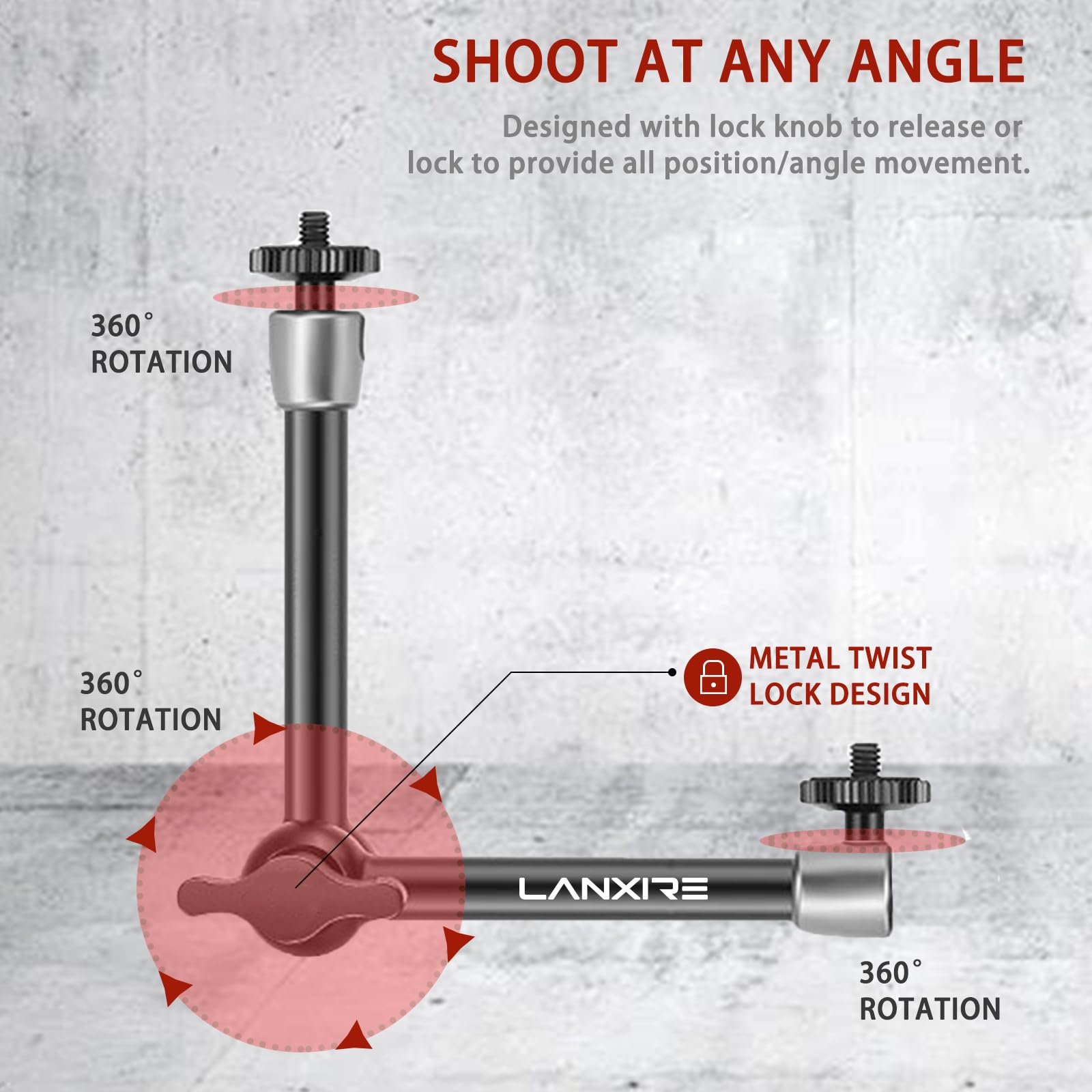 Lanxire Kit Bras Magique 11 po - Photography Lighting Rig avis et prix
