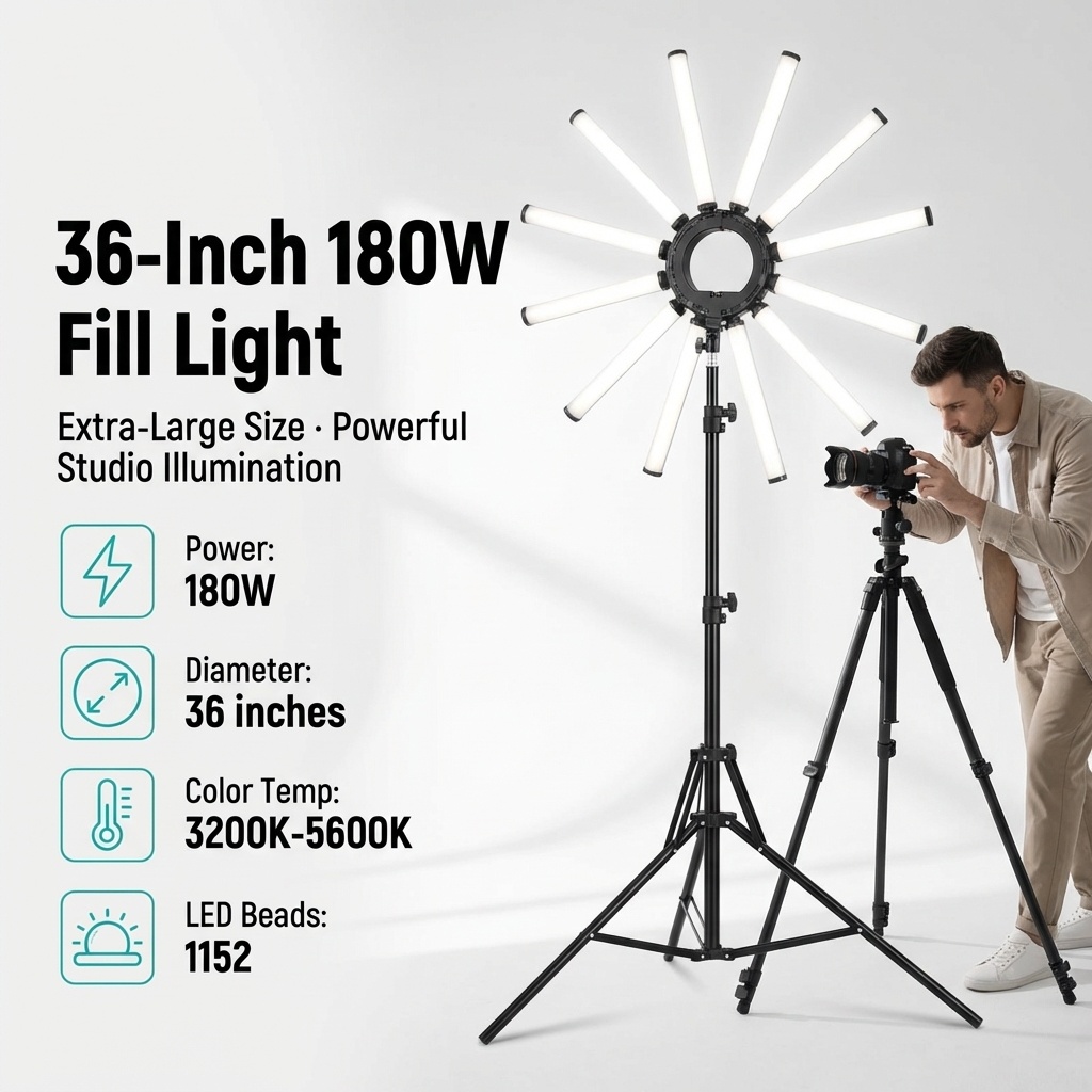 Kit d'éclairage photo multi-tu - Photography Lighting Ring avis et prix