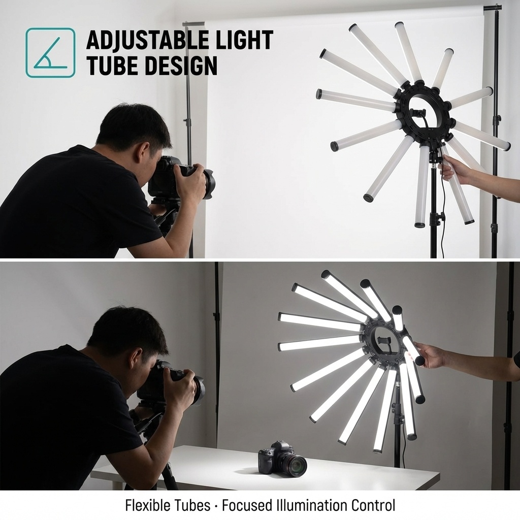 Kit d'éclairage photo multi-tu - Photography Lighting Ring avis et prix