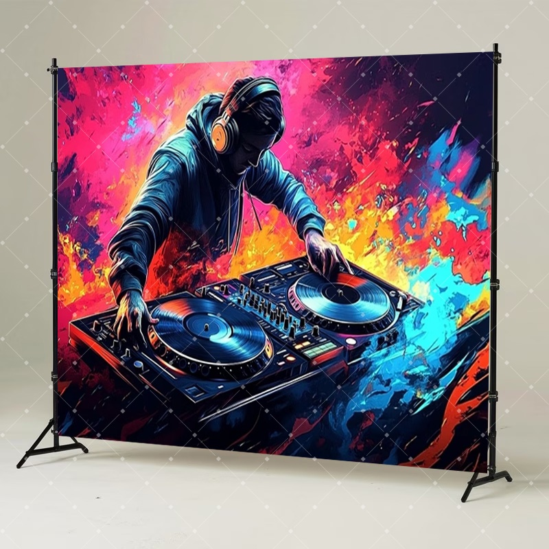 Décoration de fête DJ Hip Hop, - Photography Lighting Product avis et prix