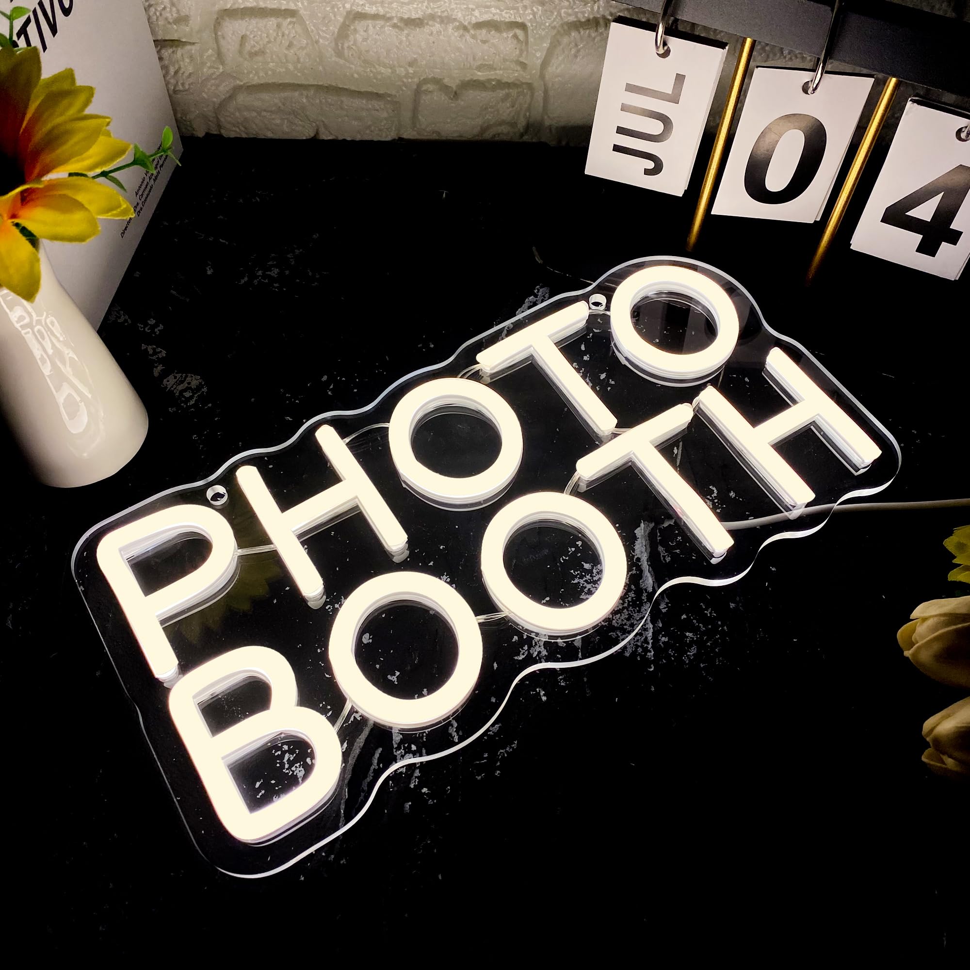 Enseigne au néon pour cabine P - Photography Lighting Wedding Reception avis et prix
