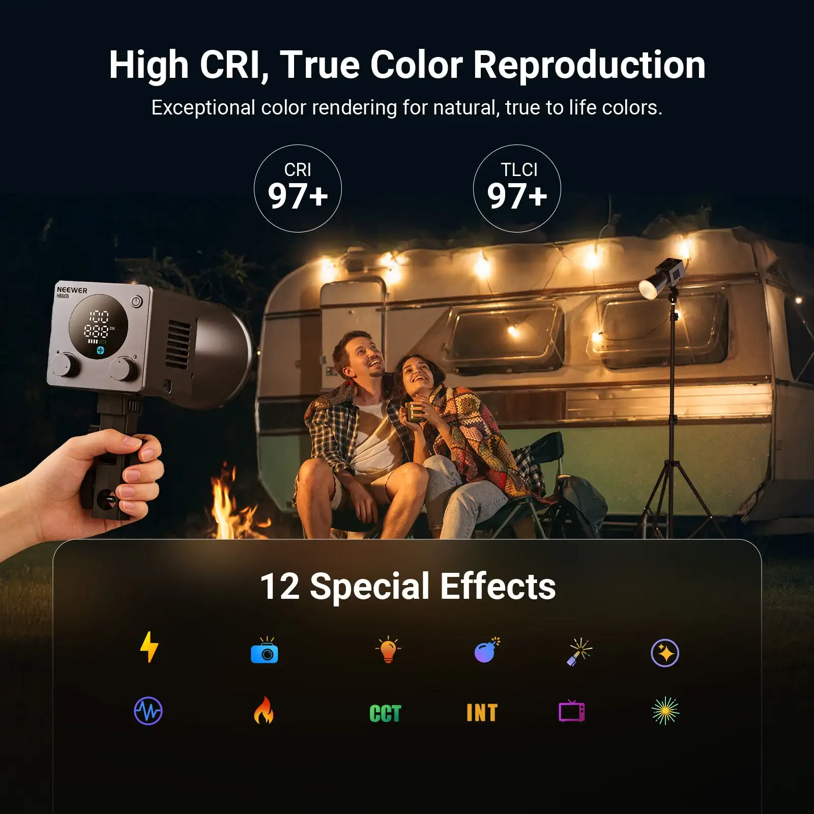 Lampe vidéo LED NEEWER HB60B 6 - Photography Lighting Wireless avis et prix