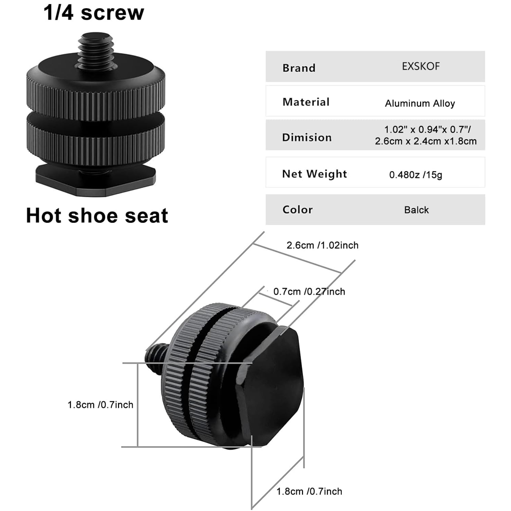 Adaptateur en alliage d'alumin - Photography Video Lighting Kit avis et prix