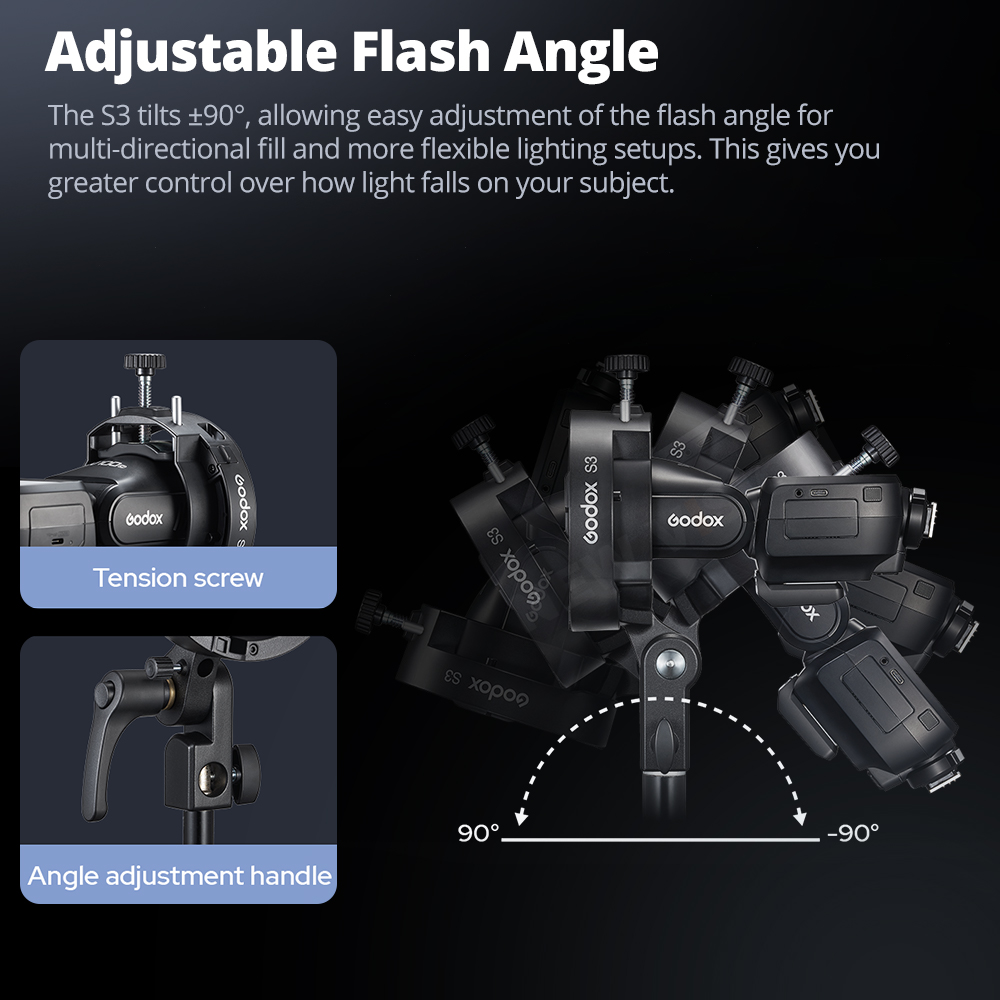 Support de flash GODOX S3, sup - Godox Speedlite Flash avis et prix
