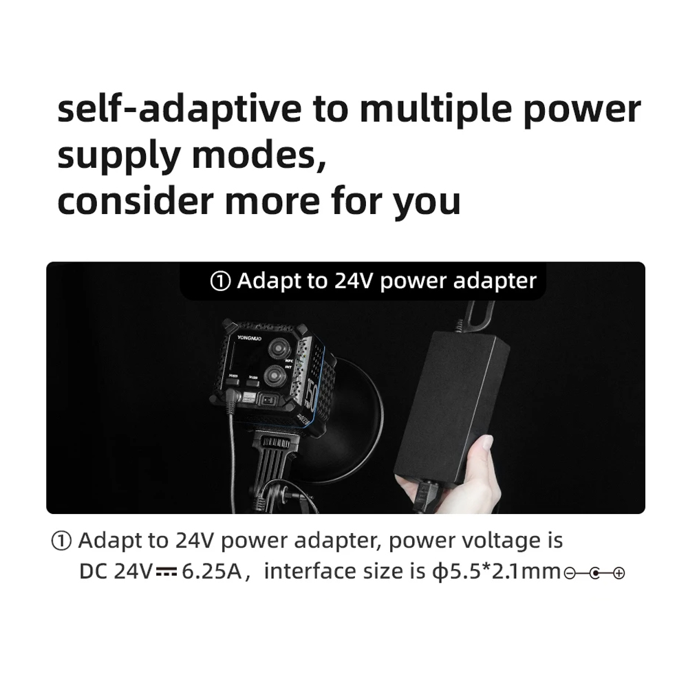 Adaptateur d'alimentation CC Y - Photography Video Lighting Kit avis et prix